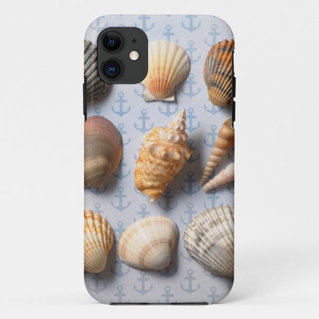 Funda De Case-Mate Para iPhone Seashells en el contexto del ancla (Reverso)