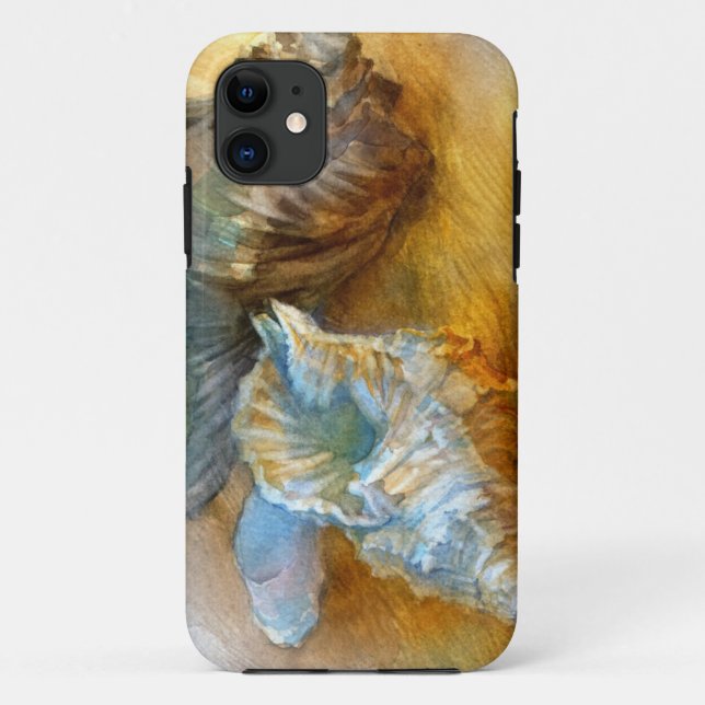 Funda De Case-Mate Para iPhone Seashells en la playa (Reverso)