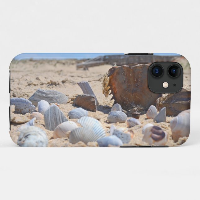 Funda De Case-Mate Para iPhone Seashells on the Beach by Shirley Taylor (Reverso (horizontal))