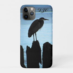 Funda Para iPhone 11 Pro Seaside Heron Silhouette