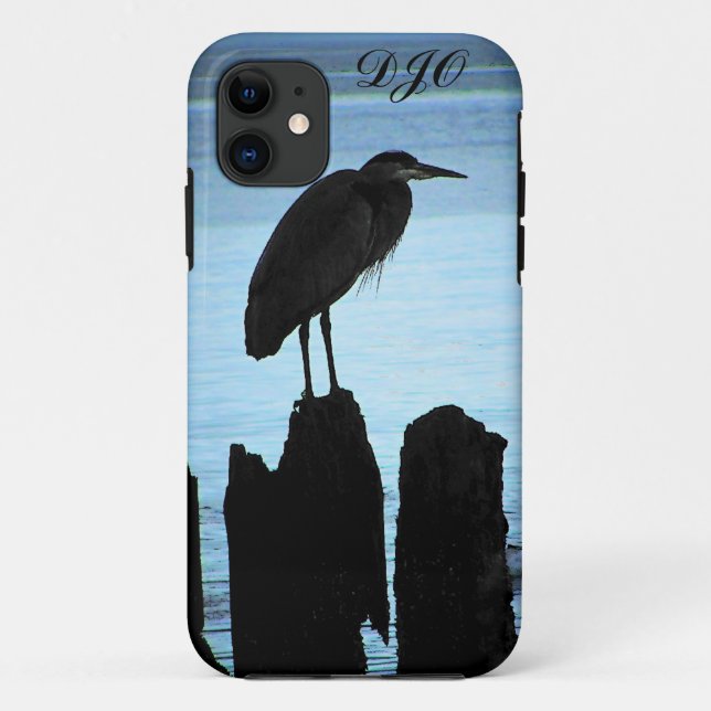 Funda De Case-Mate Para iPhone Seaside Heron Silhouette (Reverso)