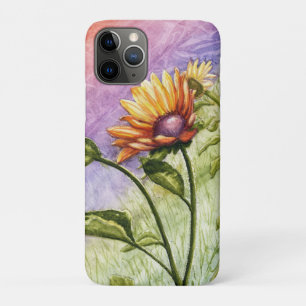 Funda Para iPhone 11 Pro Secretos de girasol en la puesta de sol
