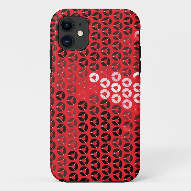 Funda De Case-Mate Para iPhone secuelas rojas brillantes (Reverso)