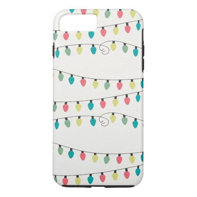 Funda De Case-Mate Para iPhone Secuencia del navidad del modelo de las luces (Reverso)