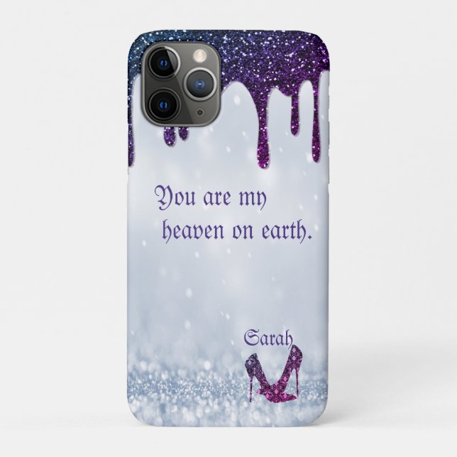 Funda De Case-Mate Para iPhone Secuencias púrpuras (Reverso)