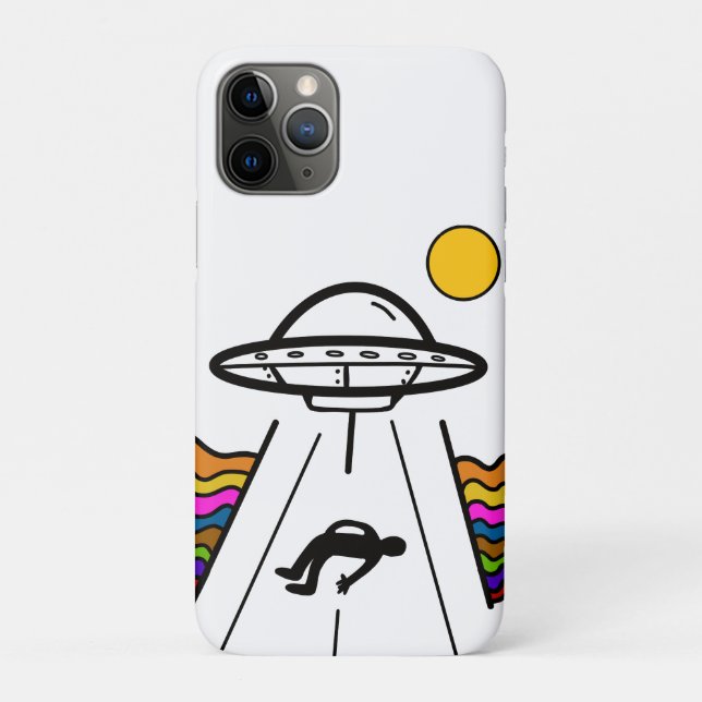 Funda De Case-Mate Para iPhone Secuestro de nave espacial alienígena UFO (Reverso)