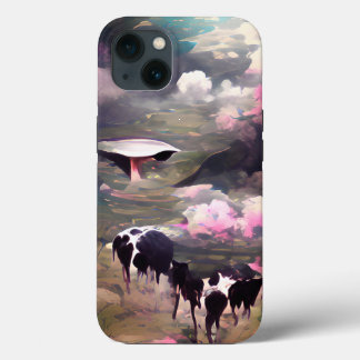 Funda Para iPhone 13 Secuestro de vacas de OVNI
