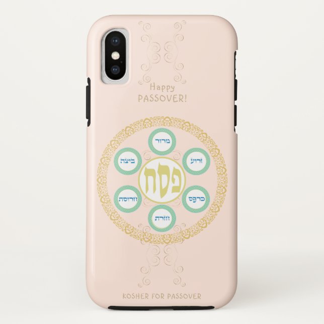 Funda De Case-Mate Para iPhone Seder Kosher Pesach (Reverso)