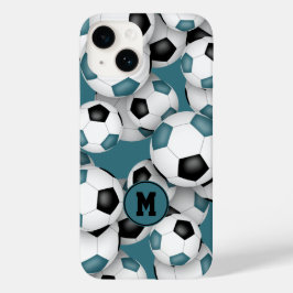 Funda Para iPhone 14 De Case-Mate Selección de fútbol verde azulada de color negro c