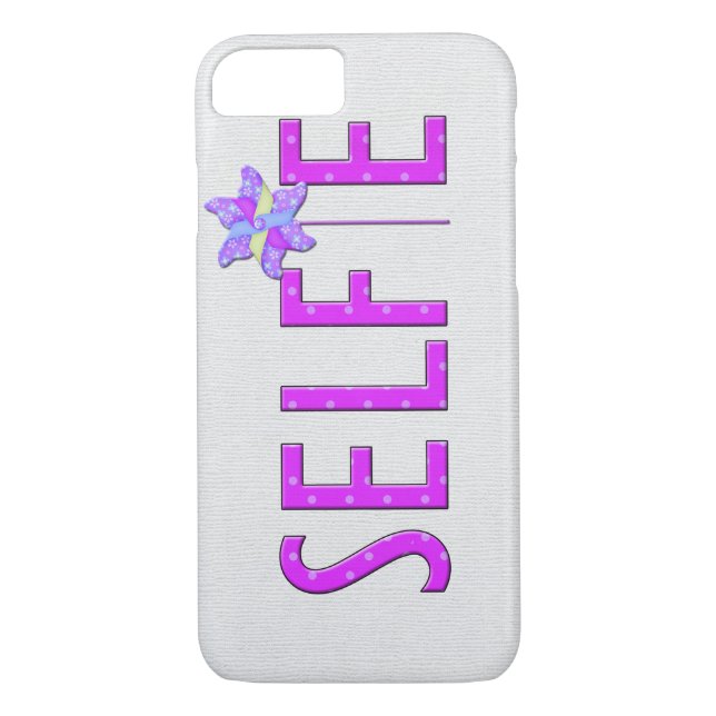 Funda De Case-Mate Para iPhone Selfie rosa caliente (Reverso)