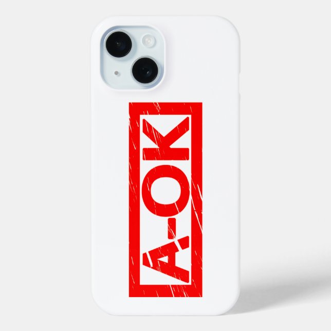 Funda De Case-Mate Para iPhone Sello A-OK (Reverso )