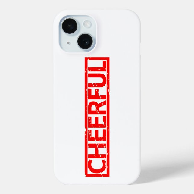 Funda De Case-Mate Para iPhone Sello alegre (Reverso )