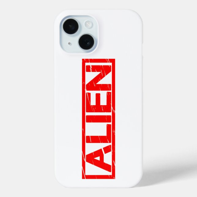 Funda De Case-Mate Para iPhone Sello Alien (Reverso )