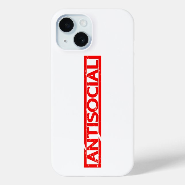 Funda De Case-Mate Para iPhone Sello antisocial (Reverso )