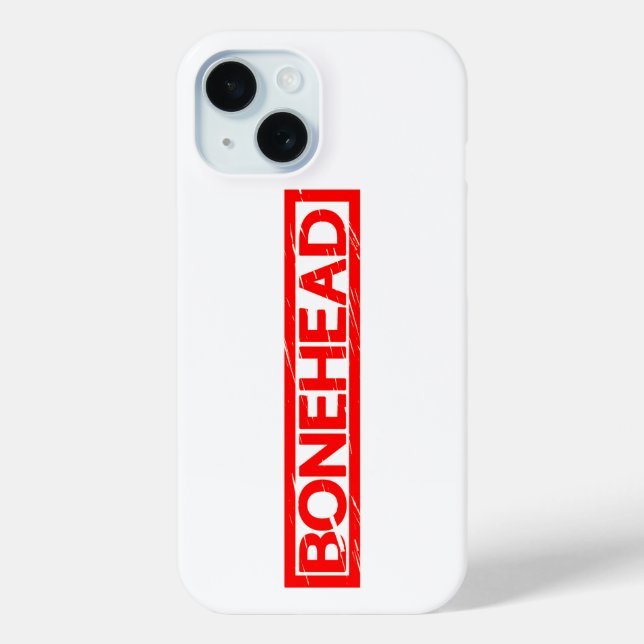 Funda De Case-Mate Para iPhone Sello Bonehead (Reverso )