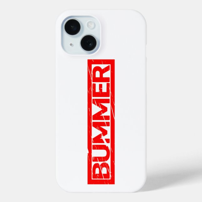 Funda De Case-Mate Para iPhone Sello Bummer (Reverso )