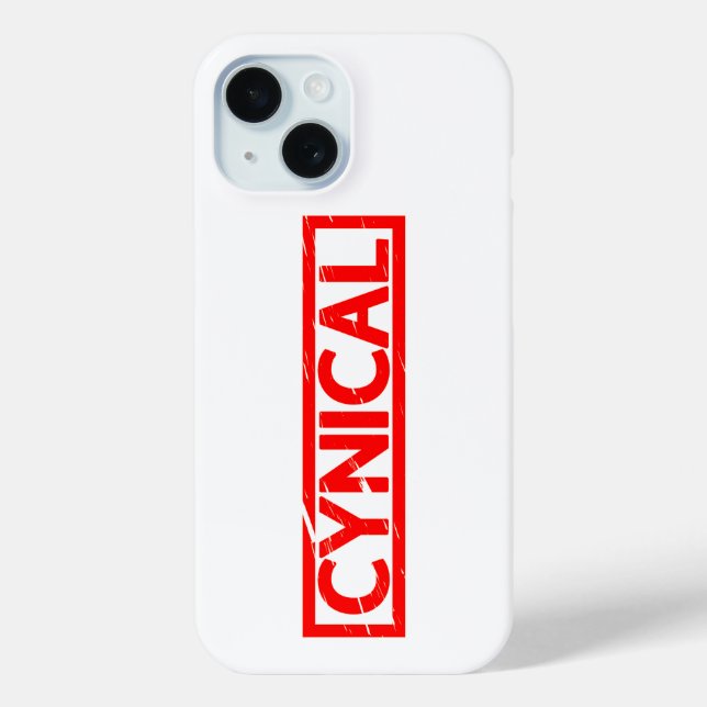 Funda De Case-Mate Para iPhone Sello cínico (Reverso )