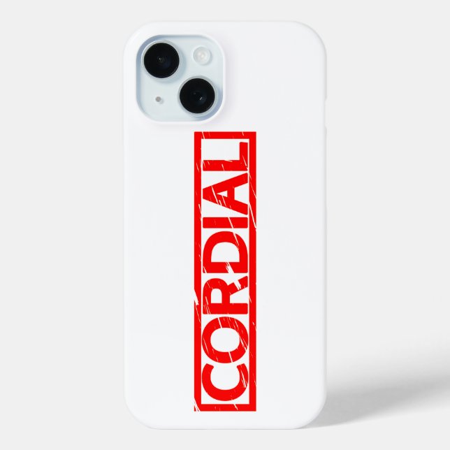 Funda De Case-Mate Para iPhone Sello cordial (Reverso )