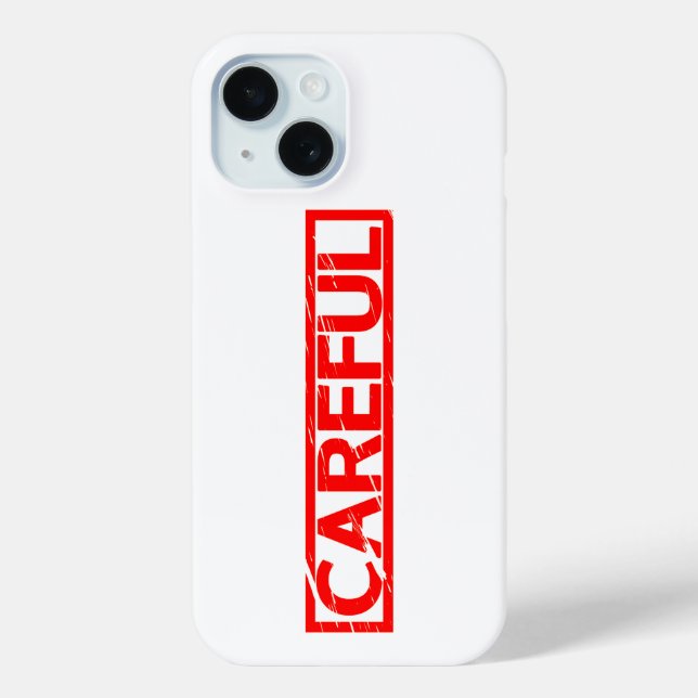 Funda De Case-Mate Para iPhone Sello cuidadoso (Reverso )