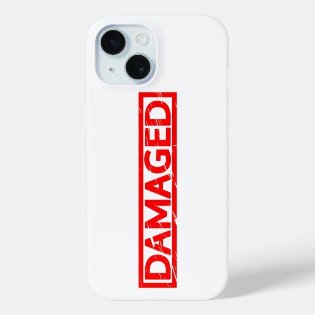 Funda De Case-Mate Para iPhone Sello dañado (Reverso )