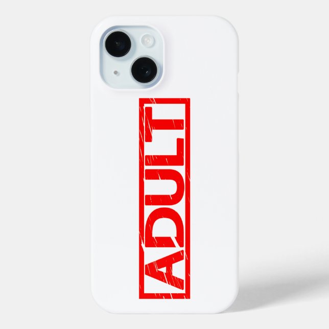 Funda De Case-Mate Para iPhone Sello de adulto (Reverso )