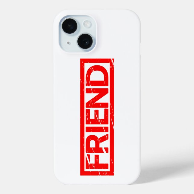 Funda De Case-Mate Para iPhone Sello de amigo (Reverso )