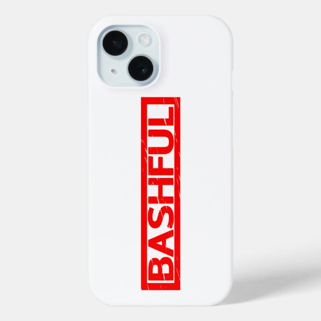 Funda De Case-Mate Para iPhone Sello de Bashful (Reverso )