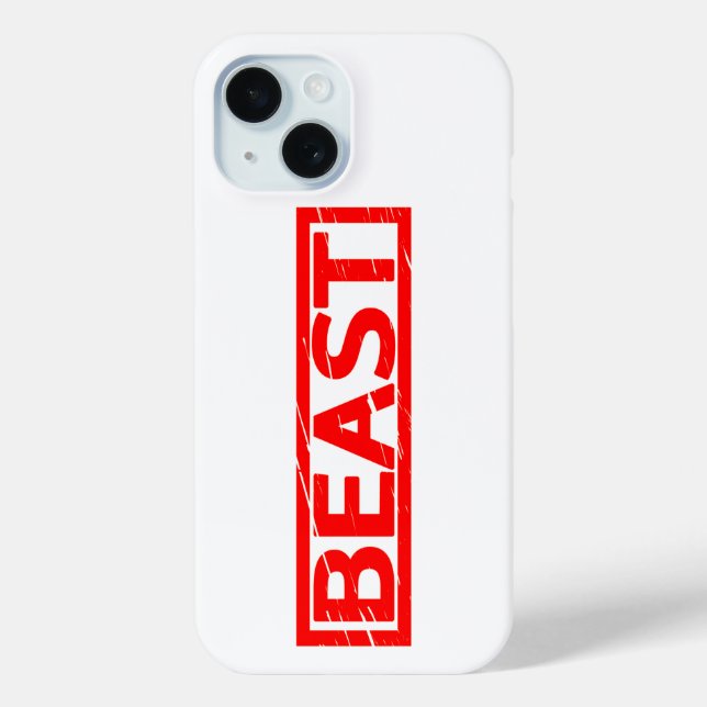 Funda De Case-Mate Para iPhone Sello de bestia (Reverso )