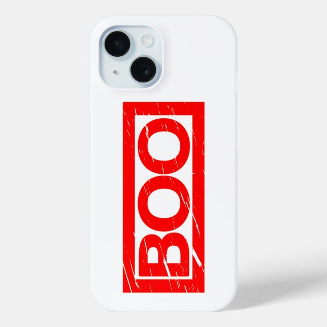 Funda De Case-Mate Para iPhone Sello de Boo (Reverso )