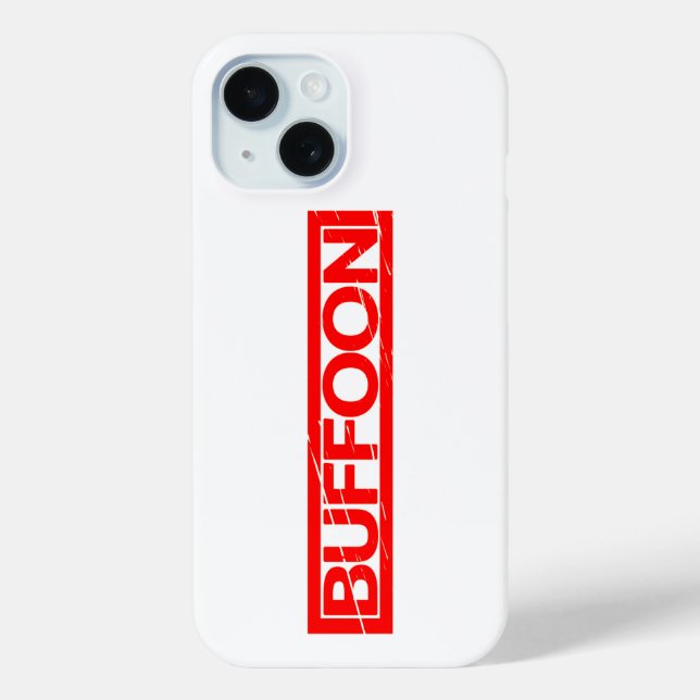 Funda De Case-Mate Para iPhone Sello de Buffoon (Reverso )