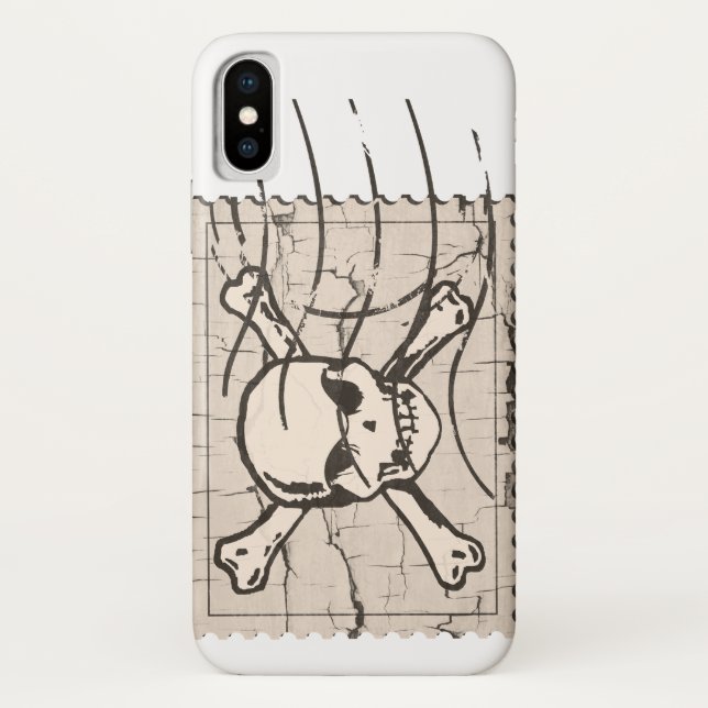 Funda De Case-Mate Para iPhone Sello de calavera (Reverso)