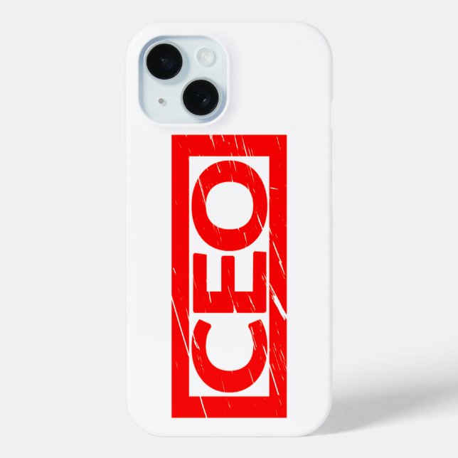 Funda De Case-Mate Para iPhone Sello de CEO (Reverso )