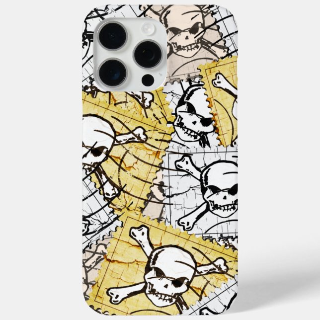 Funda De Case-Mate Para iPhone Sello de cráneo (Reverso )