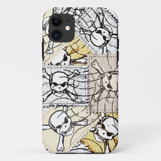 Funda De Case-Mate Para iPhone Sello de cráneo (Reverso)
