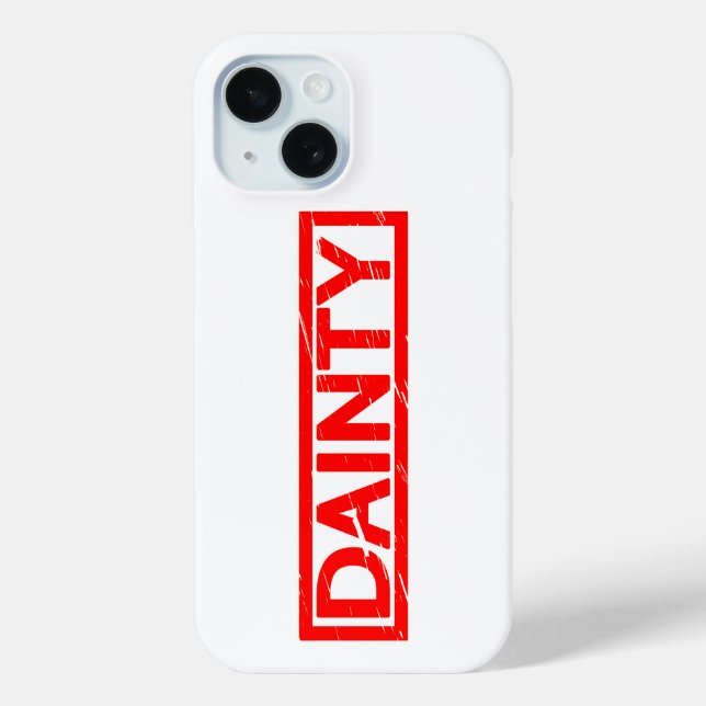 Funda De Case-Mate Para iPhone Sello de Dainty (Reverso )