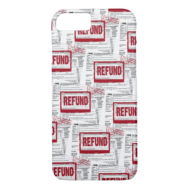 Funda De Case-Mate Para iPhone sello de devolución de impuestos (Reverso)
