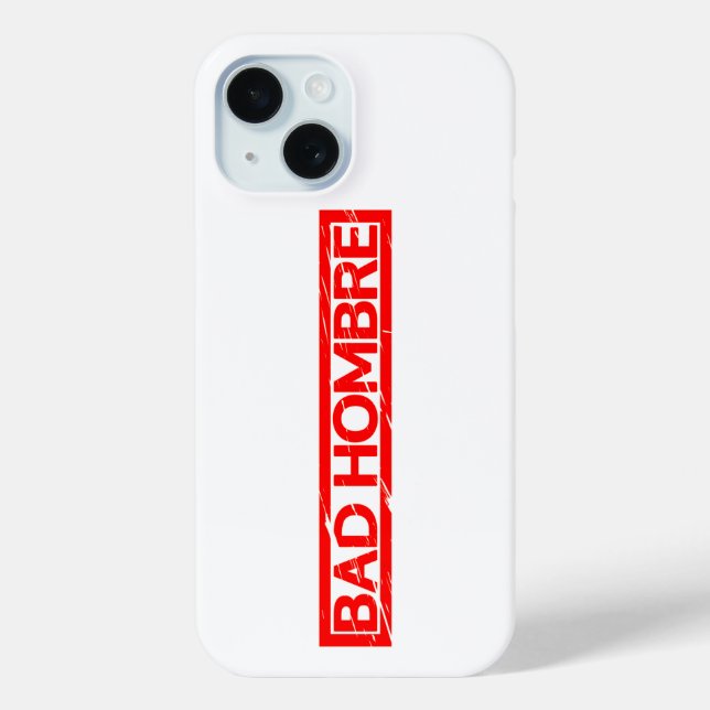 Funda De Case-Mate Para iPhone Sello de hombre malo (Reverso )