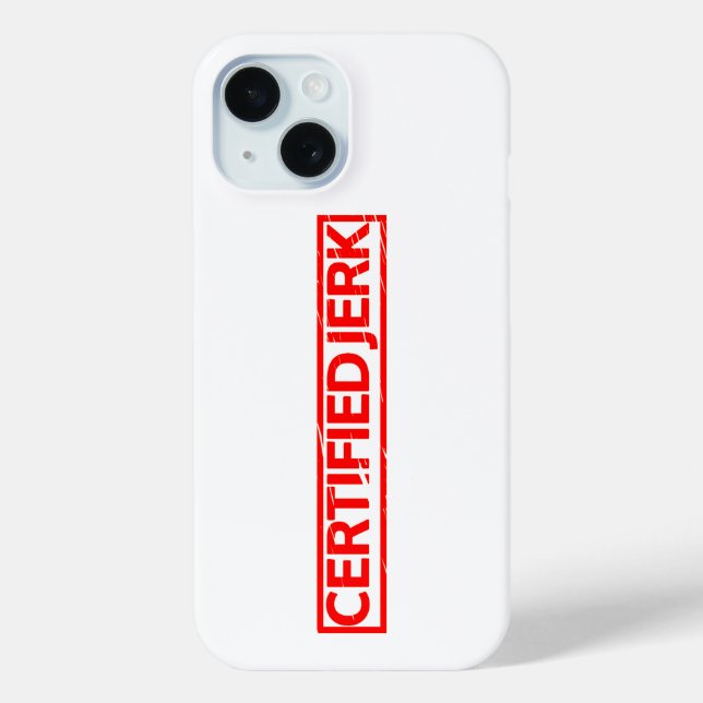 Funda De Case-Mate Para iPhone Sello de Jerk certificado (Reverso )