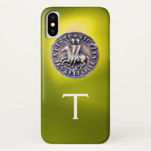 title_seo2 SELLO DE LA PLANTILLA DE KNIGHTS MONOGRAM amarillo