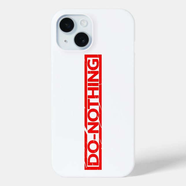 Funda De Case-Mate Para iPhone Sello de no hacer nada (Reverso )