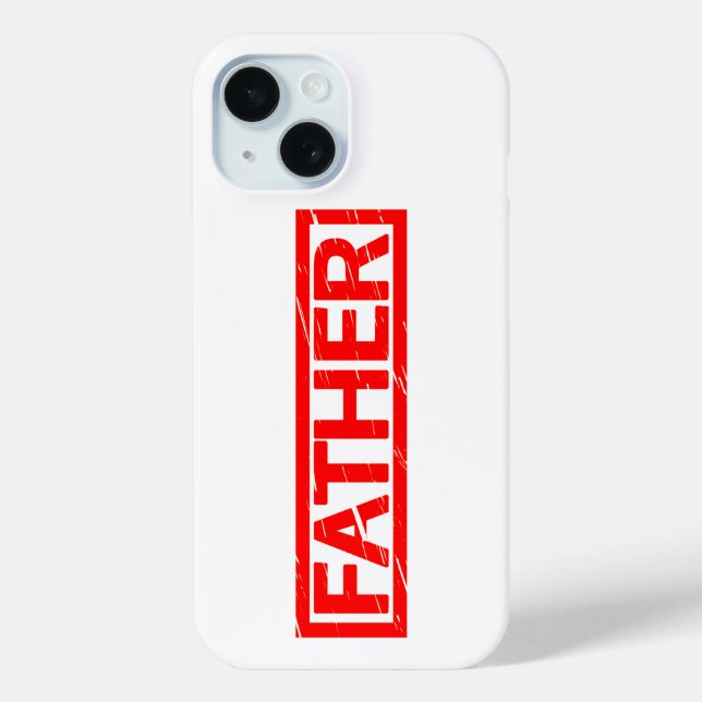 Funda De Case-Mate Para iPhone Sello de Padre (Reverso )