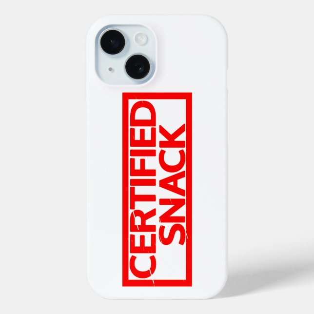 Funda De Case-Mate Para iPhone Sello de refrigerio certificado (Reverso )
