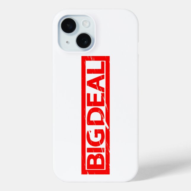 Funda De Case-Mate Para iPhone Sello del gran negocio (Reverso )