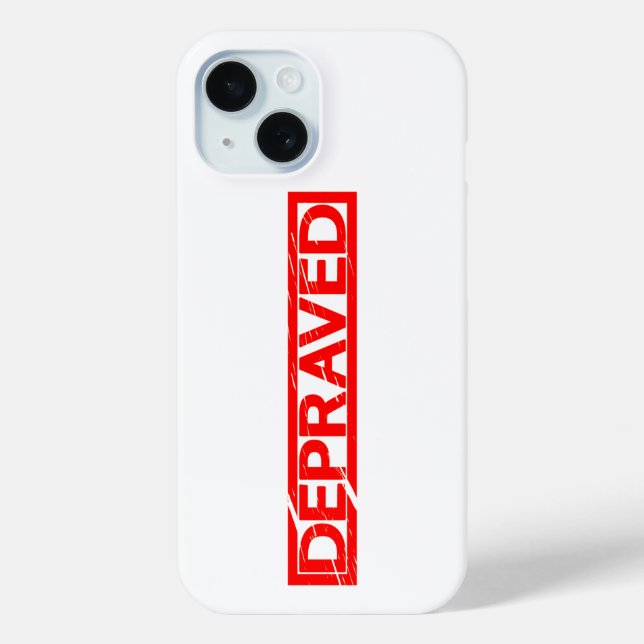 Funda De Case-Mate Para iPhone Sello depravado (Reverso )