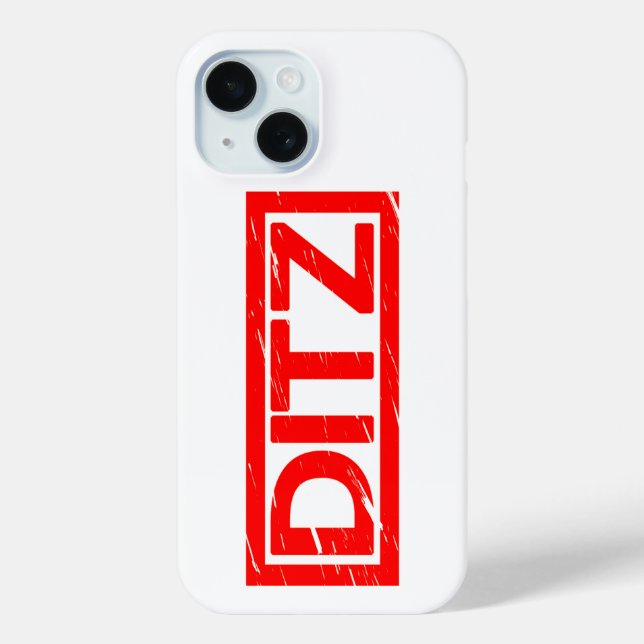 Funda De Case-Mate Para iPhone Sello Ditz (Reverso )