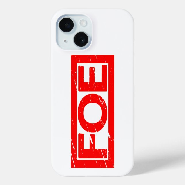 Funda De Case-Mate Para iPhone Sello Foe (Reverso )