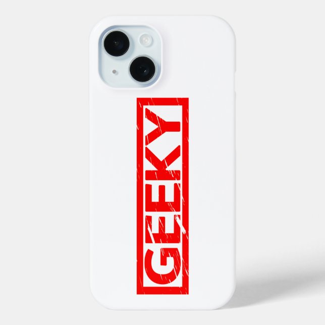 Funda De Case-Mate Para iPhone Sello Geeky (Reverso )