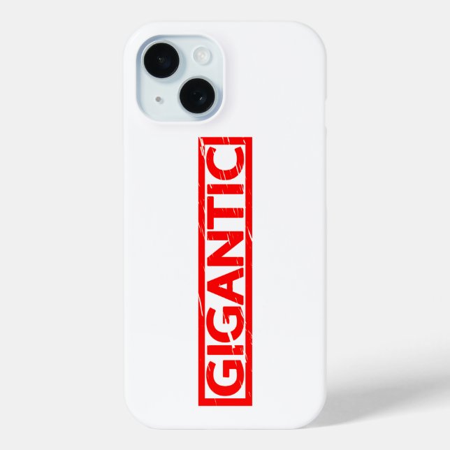 Funda De Case-Mate Para iPhone Sello gigante (Reverso )