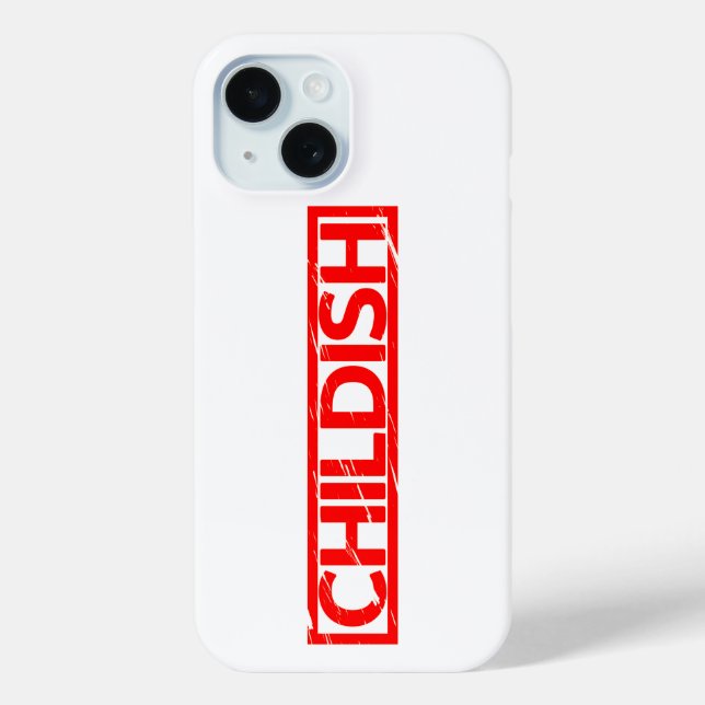 Funda De Case-Mate Para iPhone Sello infantil (Reverso )