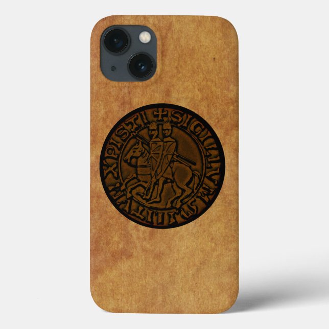 Funda De Case-Mate Para iPhone Sello medieval de los Caballeros Templarios (Reverso)